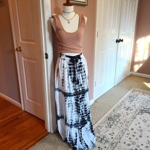 Tie Dye Maxi Skirt